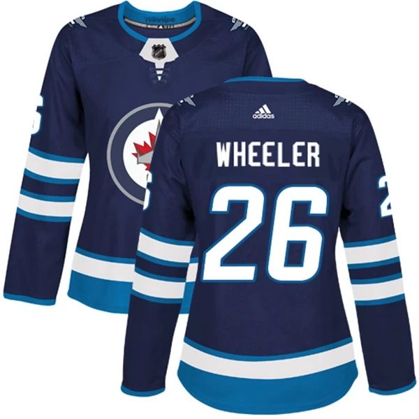 Damen Winnipeg Jets Trikot Blake Wheeler 26 Navy Authentic